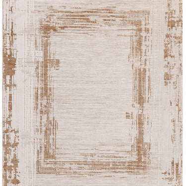 Asiatic London Anders AN05 Border Classic Shimmer Beige Natural Abstract Textured Boho Bordered Rug
