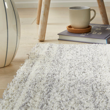 Consept Looms Somerset SOM101 White Grey Polypropylene Traditional Abstract Rug