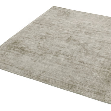 Blade Plain Silky Viscose Soft Rug in Smoke Grey