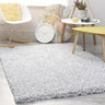 Origins Portland High Pile Super Fluffy Grey Shaggy Modern Plain Rug - X-Small 60x110 cm (2'x3'7")