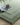 Stacked Border Soft Green Modern Wool Rug