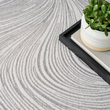 DKNY Central Park West CEP02 Swirl Pattern Jute Abstract Modern Rug