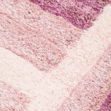 3D Trellis Silky Living Shaggy Geometric Textured Rug