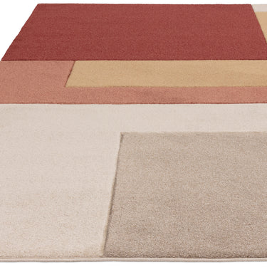 Asiatic London Sketch Blocks Retro Soft Non-Slip Hand-Carved Polypropylene Abstract Rug