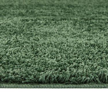 Howler & Scratch Washable Non Slip Shaggy Rug in Forest Green