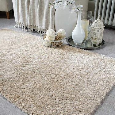 Grande Vista Ivory Shaggy Textured Soft Hallway Runner Rug 60x230 cm