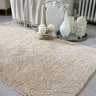 Grande Vista Ivory Shaggy Textured Soft Hallway Runner Rug 60x230 cm
