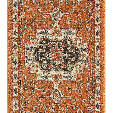 Cashmere 5570 Terracotta Oriental Traditional Floral Kilim Hallway Runner Rug