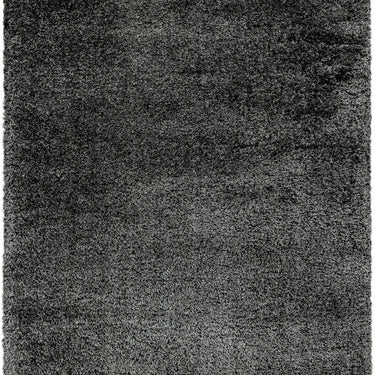 Payton Shaggy Rug Soft Fluffy Living Room Bedroom Silky Shimmer Charcoal Black Rug