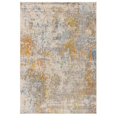 Asiatic London Colores Cloud Sunset CO10 Yellow Gold Multi Polypropylene Abstract Flatweave Rug