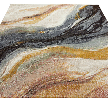Consept Looms Amara AMA102 Onyx Granite Stone Patterns Midnight Handmade Jute Abstract Rug