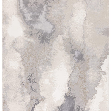 Stellar ST03 Painterly Marbled Beige Natural Polypropylene Abstract Textured Rug