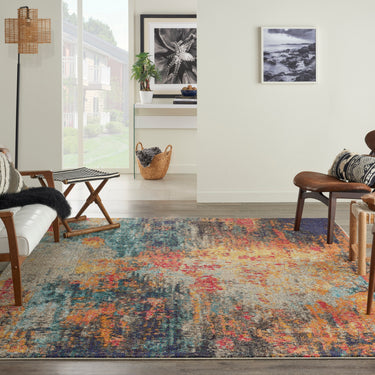 Celestial CES15 Modern Abstract Pictorial Multicolour Rug by Nourison
