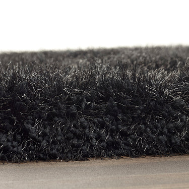 Origins Extravagance High Pile Fluffy Modern Shaggy Dark Grey Rug