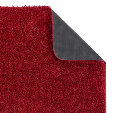 Howler & Scratch Washable Non Slip Shaggy Rug in Red