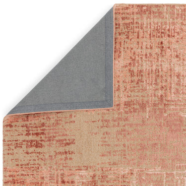Torino Modern Abstract Rug for Living Room Bedroom Dining Room Wool Viscose Rug in Terracotta