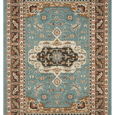 Cashmere 5570 Blue Multi Oriental Traditional Floral Kilim Hallway Runner Rug
