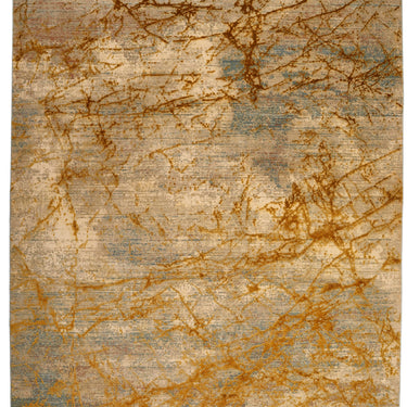Emerald EMR101 Rug Modern Abstract Silky Rug in Yellow