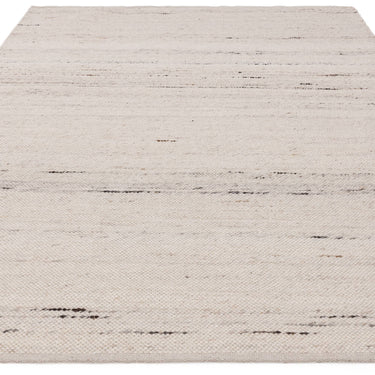 Birkdale Hand Woven Wool Blend Boucle Texture Reversible Rug in Ivory