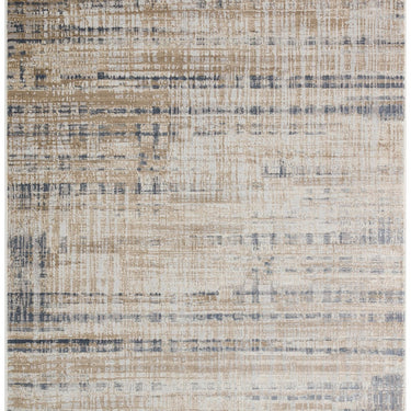 Pollo 105 Modern Abstract Silver Grey Rug Runner by Consept Looms