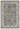 553A2 Classic Blue Traditional Vintage Textured Bordered Hallway Runner Rug