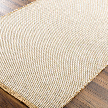 Kimi Becki Owens & Surya Solid and Border BOKM2302 Boho Jute Area Rug Light Brown Taupe Rug