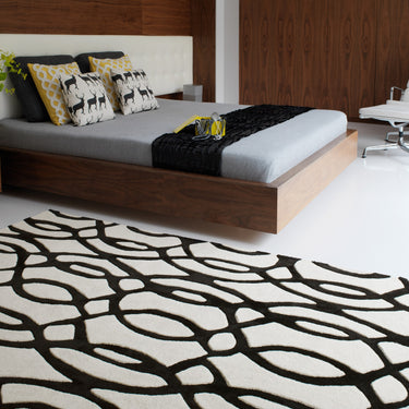 Matrix Wire Wool Rug Hand Made Luxury Soft Modern Abstract Geometric Rug