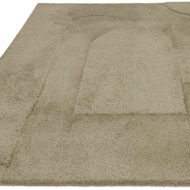 Asiatic London Tova 3D Pattern Tufted Touch Green Geometric Textured Modern Rug
