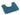 Hug Rug Buddy Teal Blue Washable Non-Slip Polypropylene Shaggy Bath Mat