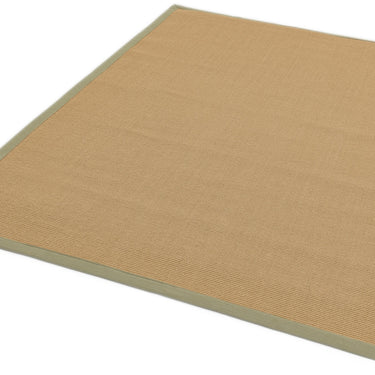 Asiatic London Sisal Linen Natural Sage Green Border Extra Non-Slip Jute Cotton Textured Rug 200x290 cm