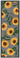 My Nylon Pattern Sunflowers Washable Non-Slip Bordered Rug