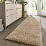 Hadley Thick Fluffy Beige By Polypropylene Shaggy Modern Rug - Runner 67x200 cm (2'2"x6'7")