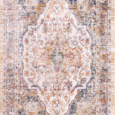 Nova 9048 Traditional Vintage Soft Rug Hallway Runner in Cream White