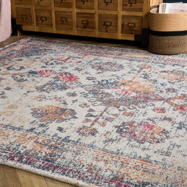 Origins Vogue Look Navy Rust Persian Traditional Vintage Rug
