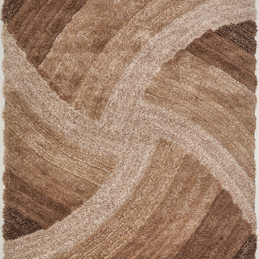 3D Stella Silky Living Shaggy Geometric Textured Rug