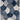 Origins 3D Scallop Silky Navy Blue Jute Shaggy Geometric Rug