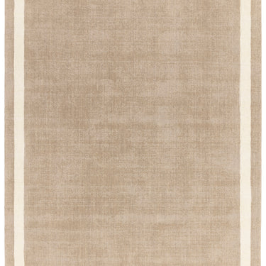 Asiatic London Albi Sand Beige Border Classic Pure Wool Bordered Modern Rug