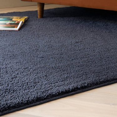Asiatic London Super Snug Navy Blue Washable Shaggy Textured Rug