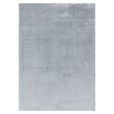 Asiatic London Como Ultra Soft Silky High Shine Velvety Blue Jute Shaggy Textured Rug