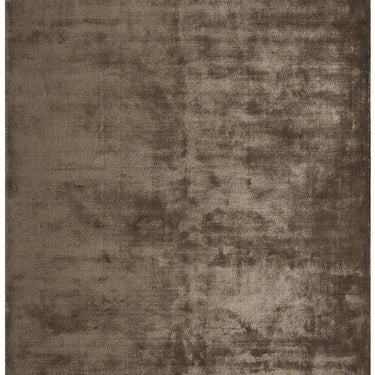 Katherine Carnaby Chrome Hand Made Rug Modern Plain Viscose Silky Shiny Luxurious Mushroom Brown Rug