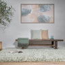 Barnaby Shaggy High Pile Thick Sumptuous Hand Woven Plain Plush Rug  in Sage Green - Medium 120x170 cm (4'x5'6")