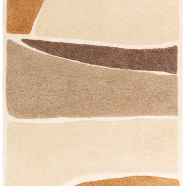 Asiatic London Horizon Hessian Beige Taupe Brown Cotton Abstract Geometric Textured Rug