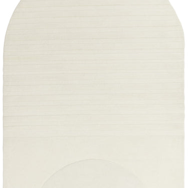 Olsen Dome Bohomian Geometric Hand Carved Sustainably New Zeland Wool Cream White Rug in Large Size 160x230 cm
