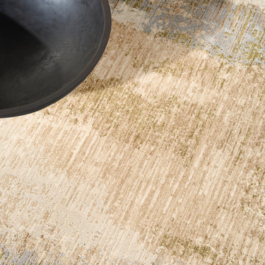 Calvin Drift DRF01 Beige Sage Abstract Textured Modern Rug