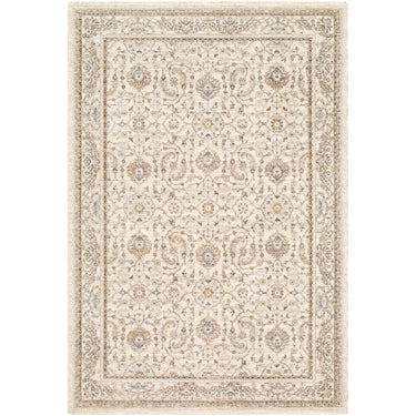 Arda Vintage Traditional Oriental Ivory, Taupe & Medium Grey Rug - Large Plus 152x225 cm (5' x 7'5'')