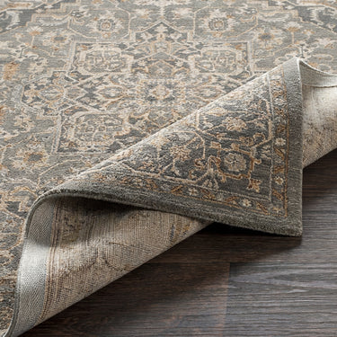 Arda Vintage Traditional Grey Rug