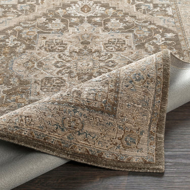 Arda Vintage Traditional Brown Rug