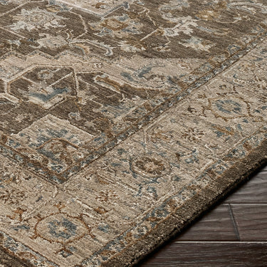 Arda Vintage Traditional Brown Rug