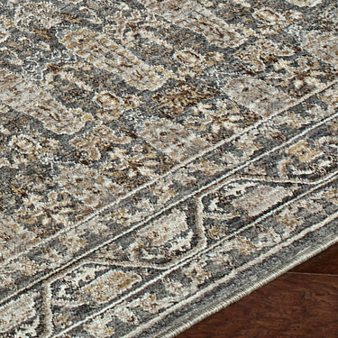 Arda Vintage Traditional Grey Rug