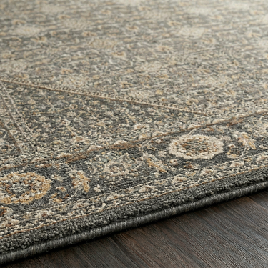Arda Vintage Traditional Grey Rug